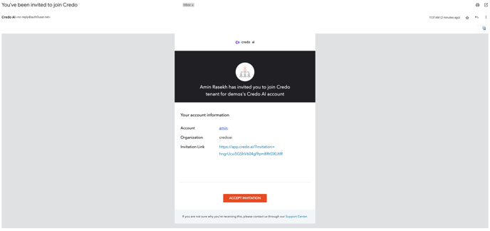 credo-ai-platform-user-invite-email